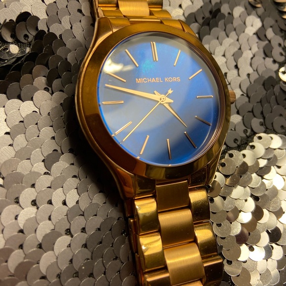 Michael Kors Slim Runway Rose Gold Watch MK3494 - Picture 3 of 6